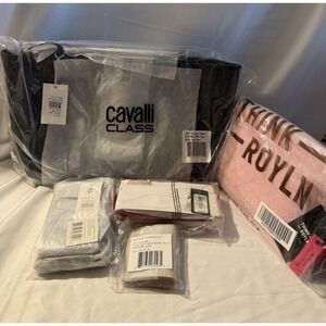 NWT Designer Purse Lot 5 Cavalli Class Think Royln CXL Badgley Mischka Handbags